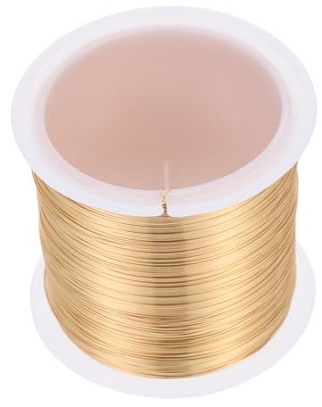 jojofuny 1Rotolo Filo Rame per Creazioni Artigianali Filo per Perline Fai da Te Materiale Resistente e Sicuro per Braccialetti e Collane per Decorazioni e Regali