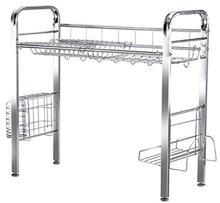304 Stainless Steel Cutlery Tray & Dish Drainer Rack for Kitchen Supplies Durable Crockery & Draining Solution for Efficient Kitchen Storage