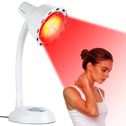 Lampada Riscaldante a Luce Rossa da 275 W, Lampada a In-frarossi con Base