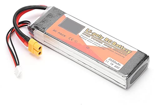 Segrehy ​​11.1V 3500mAh 3S 60C Lipo Akku mit XT60 Stecker, Hochleistungs RC Batterie für Autos, Boote, Drohnen und Flugzeuge, für Modellbau und RC Enthusiasten