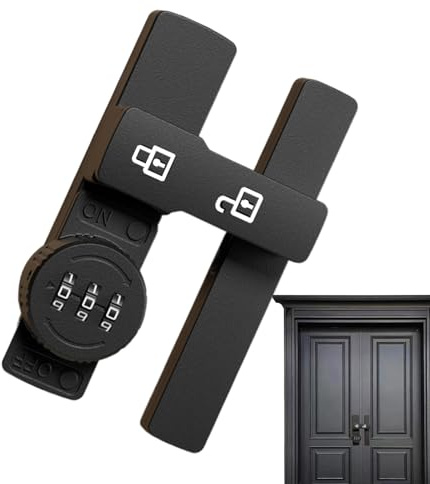 Zetqhuu Serratura Per Ante Con Combinazione,Serratura Armadio A Codice | Di Sicurezza Antifurto Senza Foratura Per Camera Da Letto, Cucina, Ufficio, Casa