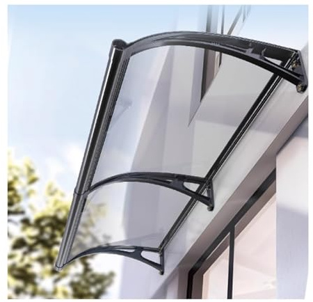 Tenda da sole trasparente per ingresso patio, resistente ai raggi UV, impermeabile, perfetta per porte e verande (150 cm x 220 cm)