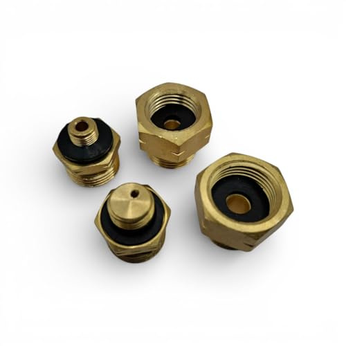 DN Autogas Parts LPG Gas Adapter 4er Set - Europäische Gasflaschenfülladapter für deutschen G.12 / KLF Regler