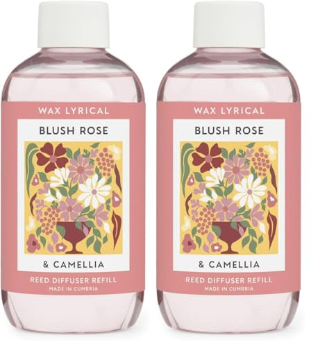 Wax Lyrical Blush Rose & Camellia Diffuser Refill 200ml (Pack of 2)