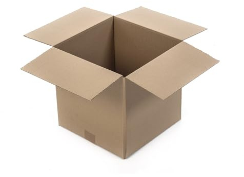 Davpack Single Wall Cardboard Boxes - 25 Pack - 152L x 152W x 152H mm - Eco-Friendly Packing Boxes - EconoBox Easifold