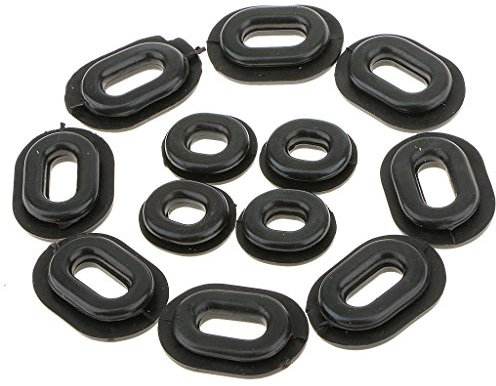 sharplace 12 Gummi Tülle Single Side Panel Verkleidung Waschmaschine für Motorrad