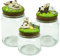 Set 3 Barattoli in Vetro Sale, Zucchero e Caffè – Decorazione con Mucca Alice