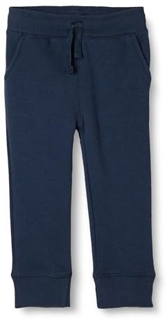 Amazon Essentials Pantaloni Sportivi Jogger in Pile Bambini e Ragazzi, Blu Marino, 6-7 Anni