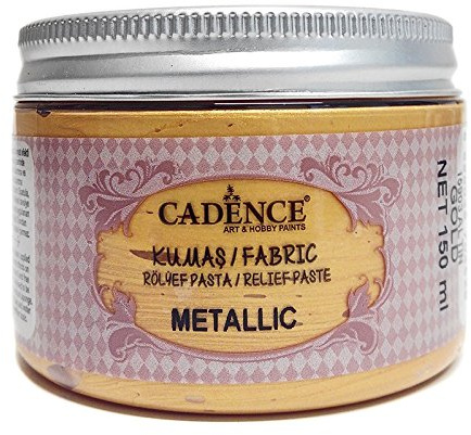 Cadence Pasta de Relieve Textil Metallic Oro 150ml Ref. 15903