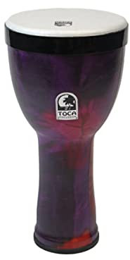 TOCA Nesting Drums Freestyle II (Wetterfeste PVC-Trommeln, für Indoor & Outdoor, platzsparend, leichtgewichtig, für musikalische Bildung & Therapie, Durchmesser: 10), Woodstock Purple