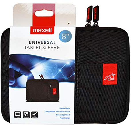 Housse de Protection Universelle pour Tablette 8 Noir Maxell
