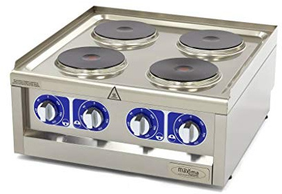 Maxima Gastro Kochfeld - 4 Brenner - Doppeleinheit - 60 cm Tief - 400 V