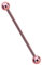 Industrial, Intim, Ohr Piercing 316L Stahl Stab 1,6 x 35 mm rosa