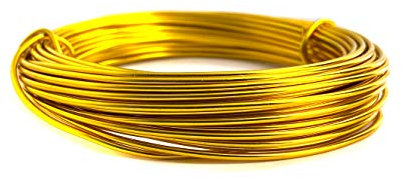 Aluminium Draht 1,5 mm - 10 Meter (gold)