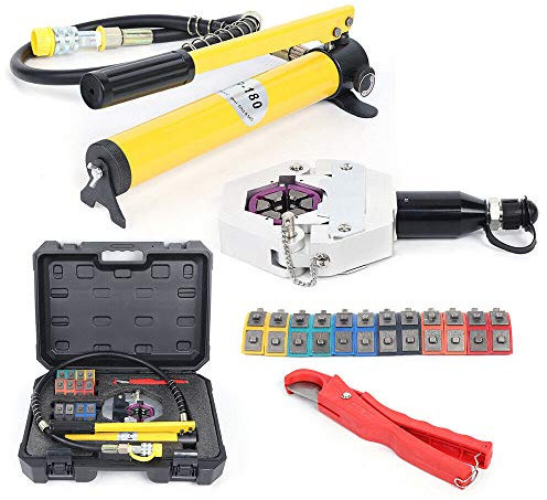 Pinze idrauliche di crimpatura A/C Tubo Crimper Tool Kit 7 Questo strumento manuale Automotive Hydra Krimp per la riparazione di tubi del condizionatore d'aria