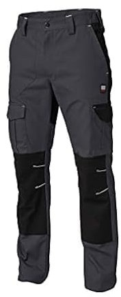 siggi Uomo Pantaloni Casual da Lavoro, Grigio, L