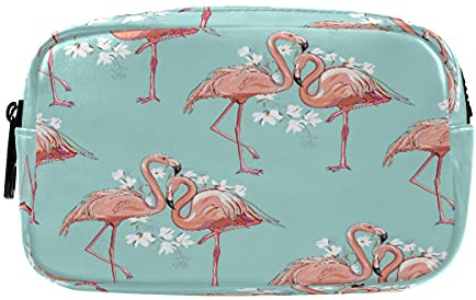 Flamingo-Malerei-Kunst Federmäppchen Federtaschen Mäppchen Große Kapazität Schlamperbox Kosmetik Make-up Tasche für Jungen Mädchen Schule Schüler
