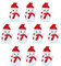 Mini Schneemann Figuren Miniatur Weihnachtsfiguren: Harz Miniaturfiguren Stil A 10 Stücke DIY Weihnachten Mikrolandschaft Bonsai Feengarten Dekoration Party Festival Geschenkidee