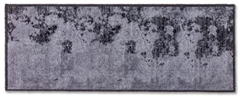 Astra Fußmatte innen rutschfest - Beton grau 50x130 cm - Schmutzfangmatte waschbar und pflegeleicht - Felicido Sauberlaufmatte Eingang, Flur, Haustür