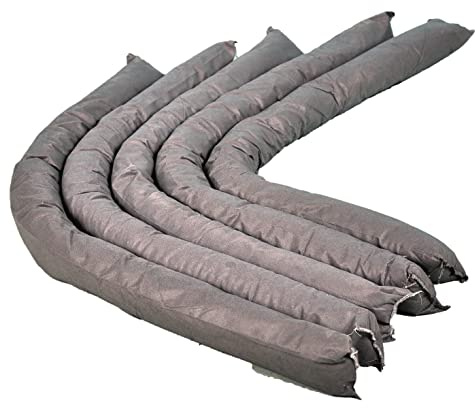 20 EVO Recycled Oil and Water Absorbent Socks 8cm x 120cm - Suitable for Hydraulics, Oils, Coolant, Fuels and Mild Acids