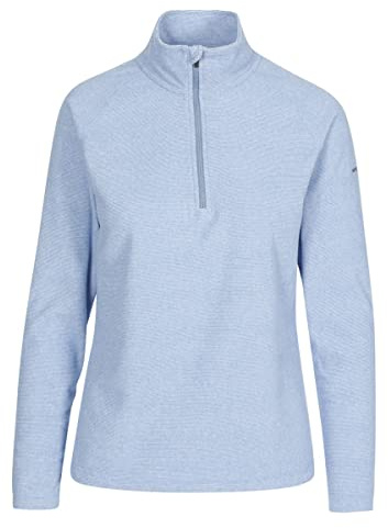 Trespass Womens 1/2 Zip Fleece Jacket Female Walking Casual Hiking Meadows Denim Blue