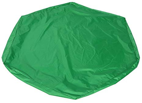 Sandbox Cover, Waterproof Hexagonal Children Sand Pit Cover Protector Garden Bathing Pool Sun Shade Sandbox Canopy (Green)