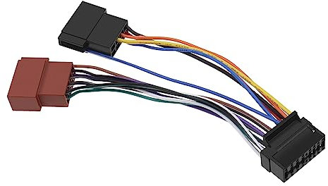 16 Pin ISO Wiring Harness Connector Car Stereo Radio Connector Adaptor Cable Compatible with Sony Car Stereo(Old Model) Compatible with JVC