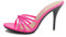 Hanfike Sandales à talons hauts pour femmes Stiletto Dressy Sexy Mules, rose, 40.5 EU