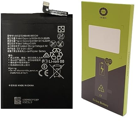 OH-BOX® Akku kompatibel mit Huawei HB446486ECW Huawei P smart Z/Honor 9X/ P20 Lite 2019/ Y9 Prime 2019
