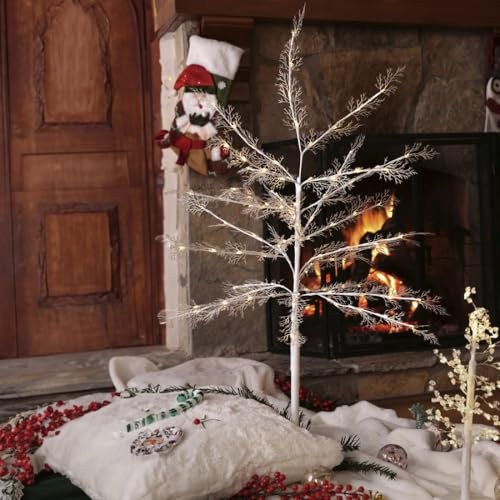 Karaca Weihnachten Led Beleuchteter Baum, Weiß, 120 cm