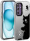 YUXING Cover per Samsung Galaxy S24 5G - Custodia Telefono Cellulare Sottile Antiurto Motivo Artistico Moda Protezione Bumper Slim Case (Cat)