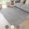 Ceneco Teppich Wohnzimmer, Chenille Kurzflor Teppiche, rutschfeste Waschbare Teppich Schlafzimmer, Teppiche Kurzflor Küche, Dünne Tepich Kinderzimmer, Büro, Lounge Bereich Teppisch (Grau, 140×200cm)