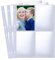 30 Stück Klarsichthüllen 4 Fächer Foto Hüllen, Transparente Postkartenhüllen A4 Ringbuch Zur Aufbewahrung von Fotos Postkarten Souvenirpapier (120 Taschen)
