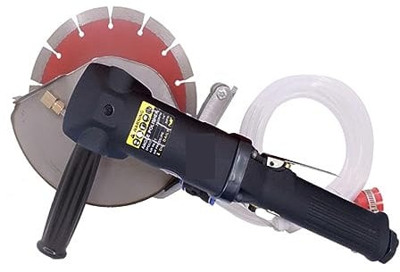 7 Hand-Held Pneumatic Water Feed Cutting Tool for Stone Metal Tile Air Cutter Wet Stone Marble Granite Saw Stable Grinding