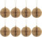 8cm Papier Rustic Wood Weihnachtskugeln Papierkugeln christbaumkugeln Party Deko Geburtstag Kinder fur Weihnachtsbaumschmuck,Christbaumschmuck Osterdeko Babyparty