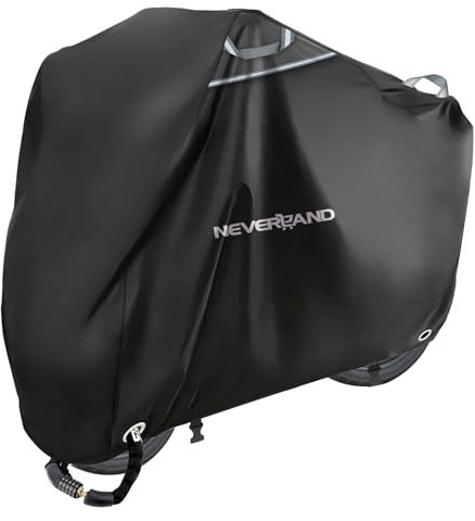 NEVERLAND Housse de Moto Extérieure Housse Protection pour Moto Impermeable Oxford 300D Housse Moto Bache Moto Scooter Couverture Résistant aux Poussière Pluie Neige UV Vent 245 * 105 * 125CM