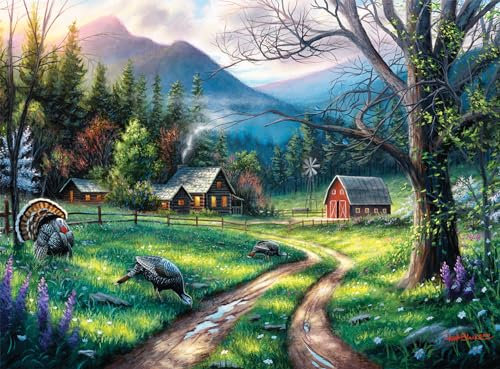 Buffalo Games - Charles Black - Bear Creek Ranch - 1000-teiliges Puzzle für Erwachsene - Herausforderndes Puzzle perfekt für Spieleabende - Fertige Größe ist 26,75 x 19,75 cm