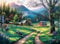 Buffalo Games - Charles Black - Bear Creek Ranch - 1000-teiliges Puzzle für Erwachsene - Herausforderndes Puzzle perfekt für Spieleabende - Fertige Größe ist 26,75 x 19,75 cm