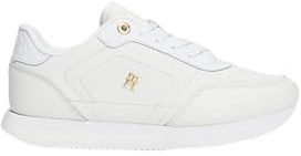 Tommy Hilfiger Weiße essentielle Sneaker im Laufstil, Weiß, 40 EU