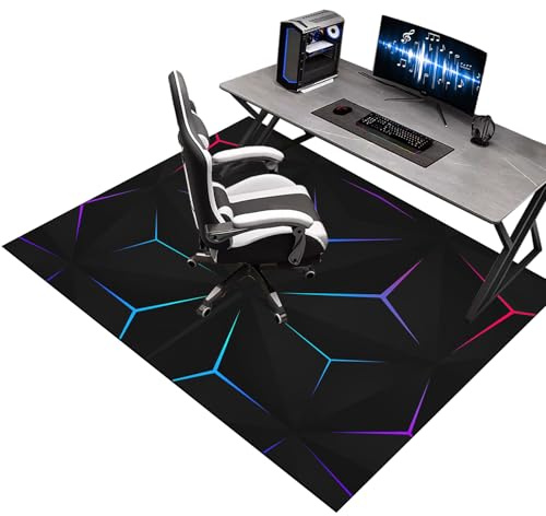 Tapis de Protection pour Sol et Bureau 130 x 160 cm - Chaise Gaming, Roulante et Fauteuil - Convient au Bureau à Domicile