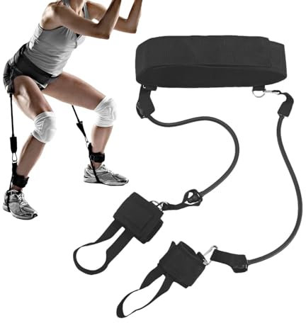 Widerstandsbänder, vertikales Sprungtraining, Sprungtrainer mit Gummibändern, haltbare Bänder, Trainingsgerät für Rebound-Training, multifunktional, verbesserend, endlos verstellbar