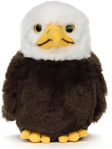 Uni-Toys - Weißkopfseeadler Baby - 17 cm (Höhe) - Plüsch-Vogel, Adler - Plüschtier, Kuscheltier