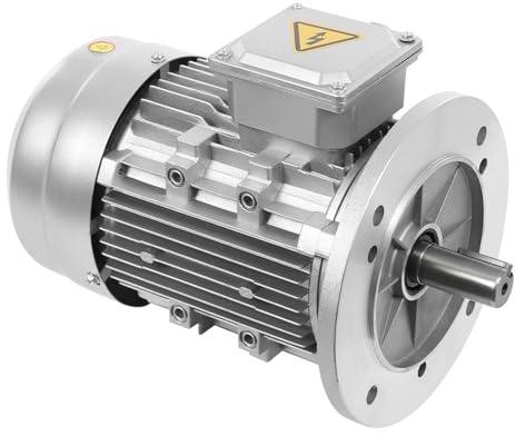 230/400V Elektromotor Drehstrom-Asynchronmotor mit Reiner Kupferspule, 1,5KW 2850 RPM Elektro 3-phasig Motor aus Metall, Dreiphasen-Motor S1 B5 Wellendurchmesser 24mm Drehstrommotor