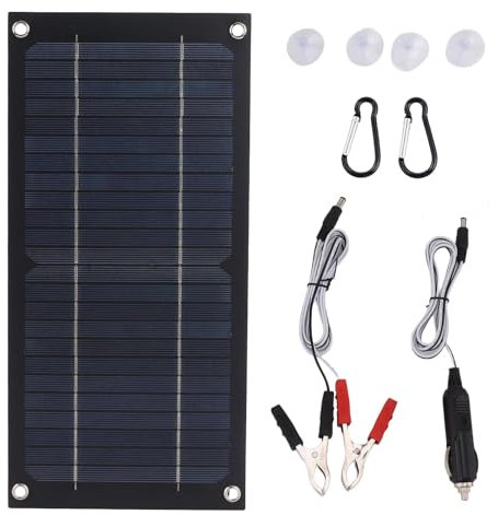 Chargeur De Batterie Solaire De Voiture – Kit De Charge D'entretien De Panneau Solaire, Chargeur Solaire De Batterie De Voiture | Mainteneur De Batterie Solaire Étanche 12v/24v, Outil De Charge Multif