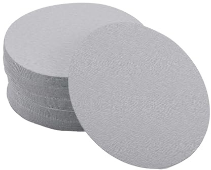 Motoforti 50Pcs 150mm 6 Inch Hook and Loop Sanding Discs 800 Grit | aluminum oxide, Wet and dry sandpaper, Aluminum, for Wood Metal Drywall Automotive