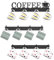 EsLuker.ly Mug Holder Rack Coffee Cup Hanger Wall Mount, Metal Wall Cup Shelf Organizer Stand with 12 Hooks, Fits Most Mugs Display for Home Kitchen, Space-Saving Coffee Bar Enhancer, Set of 3, Black