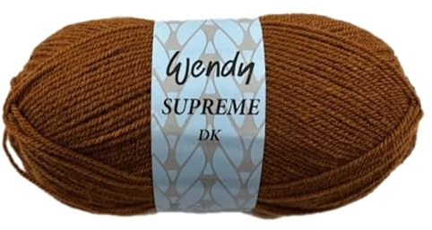 Wendy Supreme 100% Acrylic Double Knitting 100g Balls (WD73 Spiced Ginger)