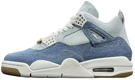 Sneaker Jordan 4 Retro Sail/Gum Marrone Chiaro/Blu Consumato, 36 EU