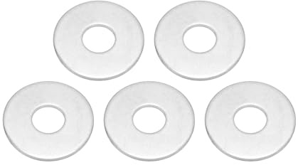 VekAuto Rondelles Plates Universelles 20 Mm Id 60 Mm Od Épaisseur 5 Pièces En Alliage D'Acier Durable, Ton Argent