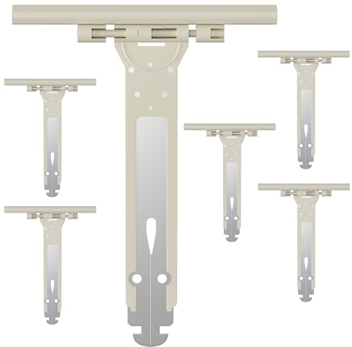 Zalava 6 Pcs Attache Souple à Clipper pour Volet Roulant en Acier et Nylon | 155mm Ressort de Suspension Universel pour Fixation Tablier Volet Roulant Électrique/Manuel/Solaire,Compatible avec Somfy